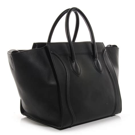 celine supple calfskin medium luggage phantom bag